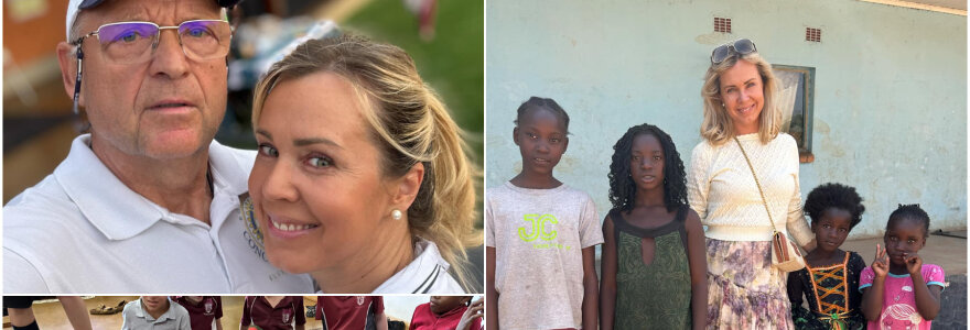 Au&scaron;ra ir Kęstutis Linkai porai metų įsikūrė Zimbabvėje