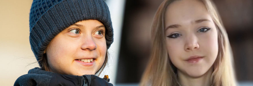 Greta Thunberg ir Naomi Seibt