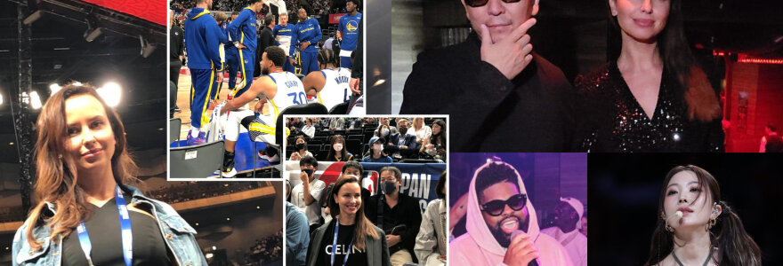 Svajūnė Jackūnaitė, Taku Takahashi, Pink Sweats, &bdquo;NBA Japan Games&ldquo; rungtynių akimirkos