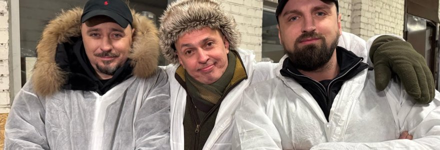 Tomas Rinkūnas, Valentinas Kirejevas, Justinas Barkus seriale „Rimti reikalai“