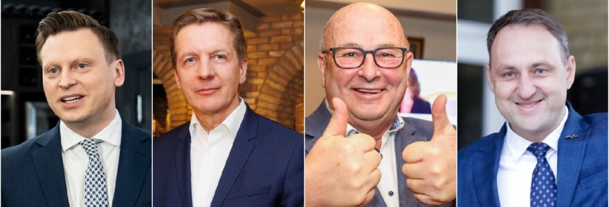I&scaron; kairės: Valdas Benkunskas, Arvydas Vaitkus, Visvaldas Matijo&scaron;aitis, Nerijus Cesiulis
