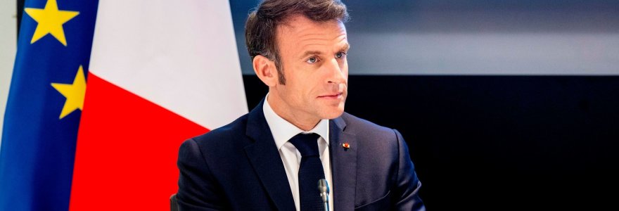 Prancūzijos prezidentas Emmanuelis Macronas