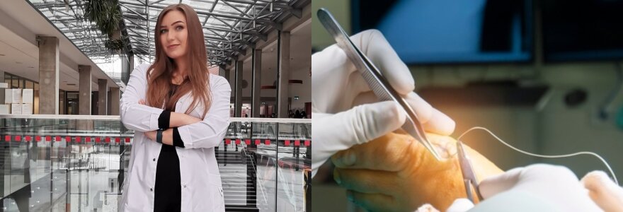 Ortopedijos traumatologijos gydytoja rezidentė Karolina Sta&scaron;kevičiūtė 