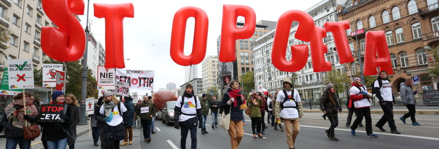 Protestas prieš CETA Lenkijoje 