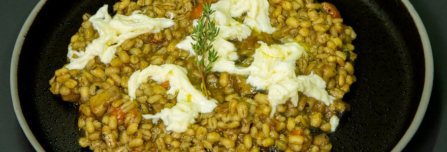 Perlinių kruopų risotto 