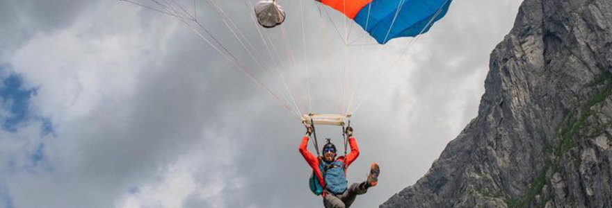 „BASE jumper‘io“ Martyno Šniokos šuoliai