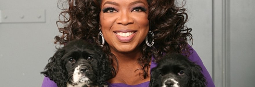 Oprah Winfrey su naujosiomis augintinėmis – Sunny ir Lauren