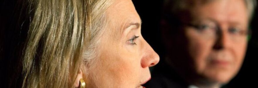 Hillary Clinton ir Kevinas Ruddas