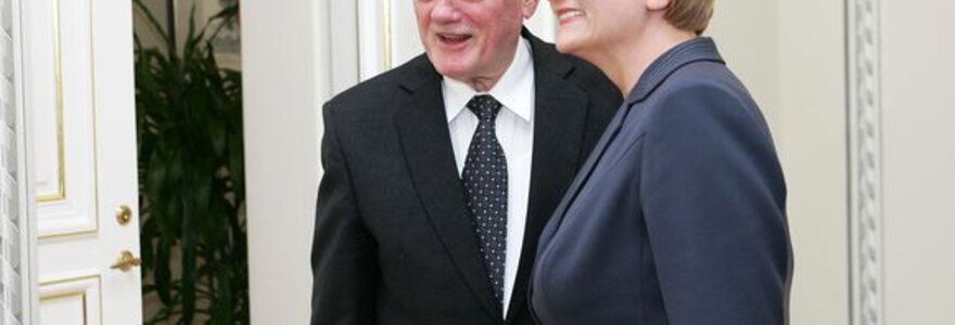 R.Budbergytė ir V.Adamkus