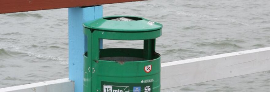Akcijos &bdquo;Būk ekožmogumi&ldquo; &scaron;iuk&scaron;lių konteineris 