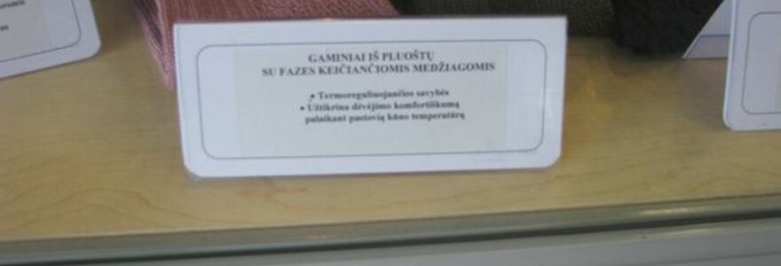 Kojinės, pasižyminčios termoreguliuojančiomis savybėmis ir palaikančios pastovią kūno temperatūrą