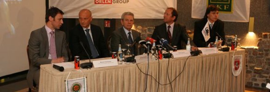 Spaudos konferencijoje buvo pasira&scaron;yta LKF rėmimo sutartis