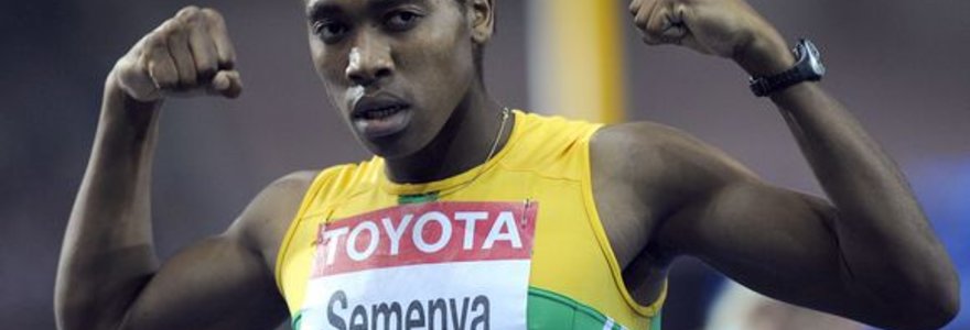 C.Semenya turėjo atlikti lyties testą