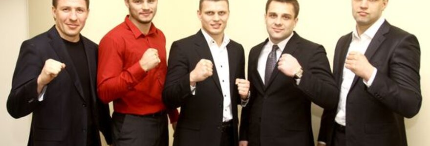 Lietuvos bu&scaron;ido rinktinės nariai: T.Cholodinskis, S.Maslobojevas, V.Aganauskas, M.Knyzelis ir M.Sakalauskas