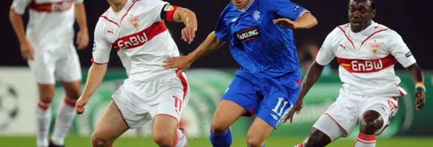 „Stuttgart“ ir „Rangers“ dvikovoje nugalėtojas nepaaiškėjo