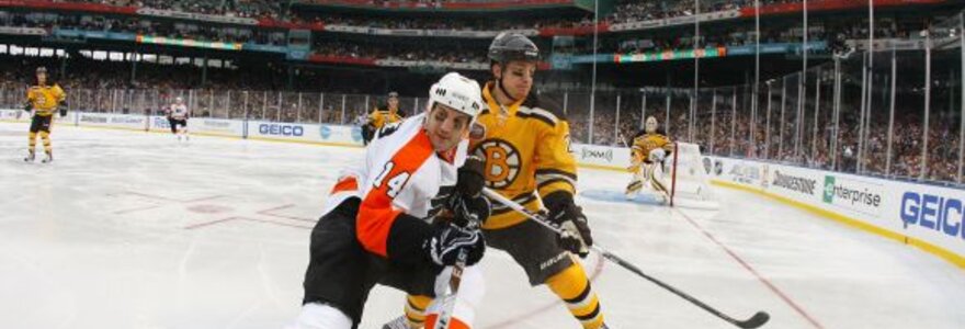 Tradicija kiekvienų metų sausio 1-ą surengti rungtynes po atviru dangumi NHL lygoje tęsiasi jau trečius metus i&scaron; eilės