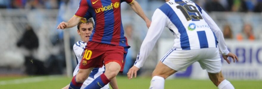 &bdquo;Barcelonos&ldquo; nei&scaron;gelbėjo net visas rungtynes žaidęs Lionelis Messi.