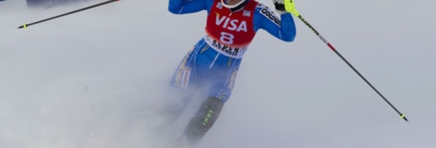 Švedė Maria Pietilae–Holmner laimėjo slalomo rungtį.