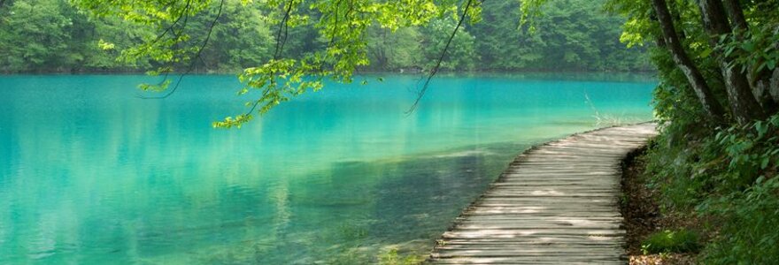 Plitvicos ežerai vadinami Kroatijos perlais