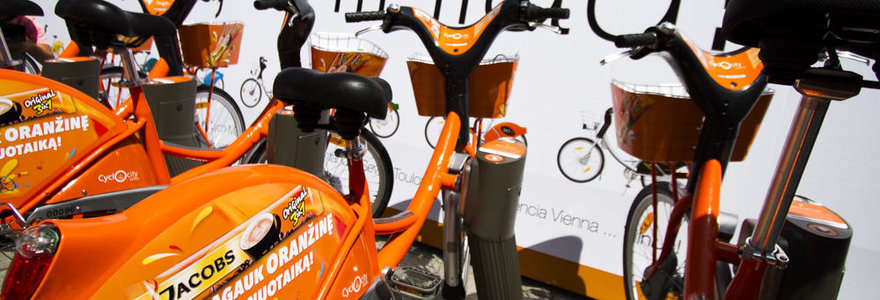 Vilniuje pristatyta dviračių nuomos sistema „CycloCity“