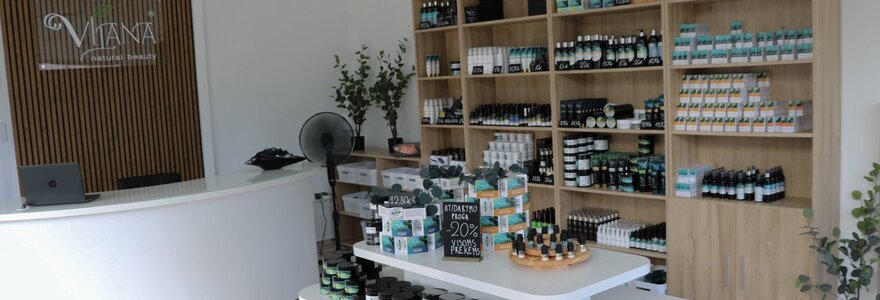 Kaune atvėrė duris &bdquo;Vilana&ldquo; parduotuvė: prekiaus &bdquo;i&scaron;vaduojančio grožio&ldquo; produktais