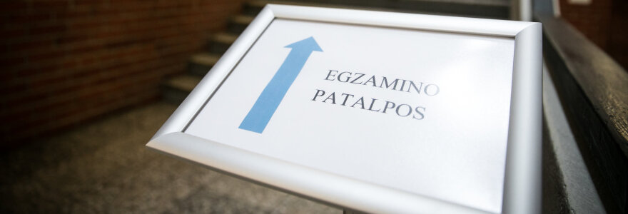 Egzamino patalpos Vilniaus &bdquo;Minties&ldquo; gimnazijoje