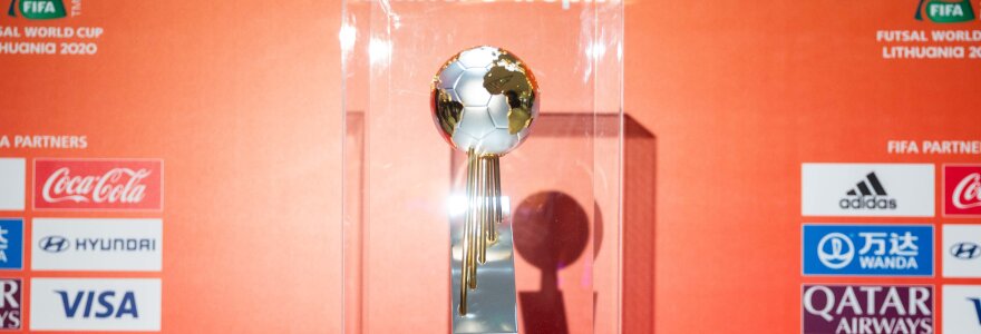 Pasaulio salės futbolo čempionato emblemos pristatymas