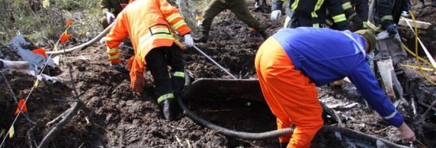  Lietuvos karinių oro pajėgų orlaivio L-39 ZA &bdquo;Albatross&ldquo; nuolaužų i&scaron;kėlimo darbai.