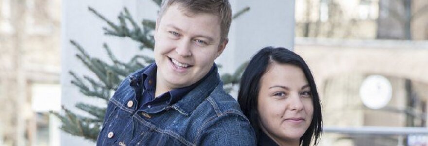 Airidas Karpavičius su mylimąja Oksana
