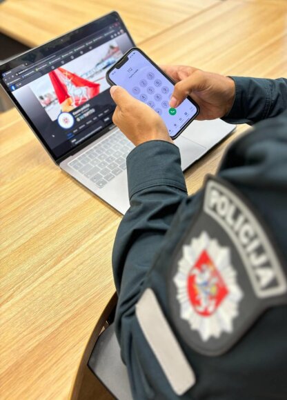 Kauno apskrities policijos nuotr./Telefoninis sukčiavimas