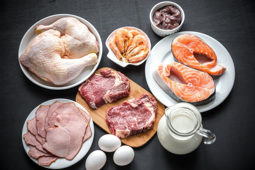 Produktai, kuriuose gausu baltymų / 123rf.com nuotr.