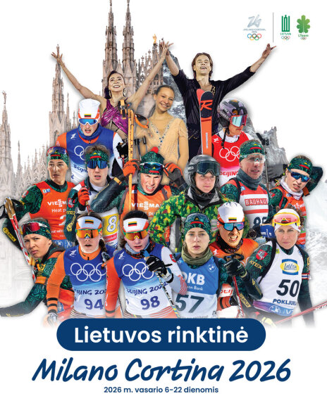 LTOK nuotr./Rekordinė Lietuvos rinktinė Milano-Kortinos žiemos olimpiadoje