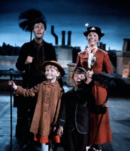 Vida Press nuotr./Dickas Van Dyke'as, Julie Andrews 
