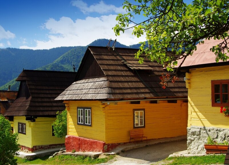 Shutterstock nuotr./Vlkolíneco kaimas Slovakijoje