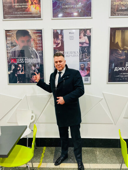 Režisierius Aleksandras Brokas buvo pakviestas į Ukrainoje vykusią premjerą / Asmeninio archyvo nuotr.