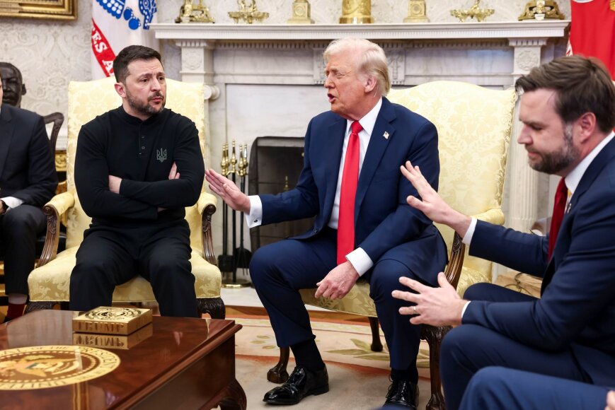 „Capital Pictures“/„Scanpix“/Volodymyras Zelenskis, Donaldas Trumpas, J.D.Vance'as