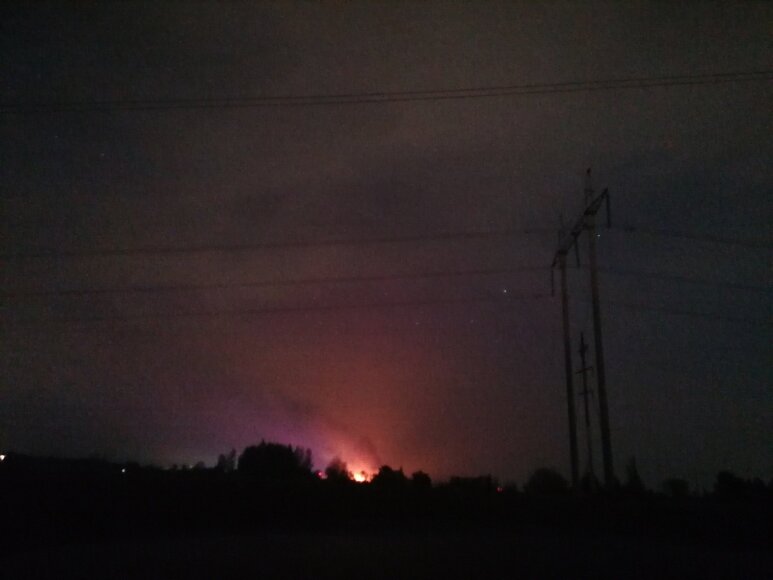 15min skaitytojos nuotr./Gaisro vietoje