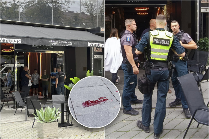 15min skaitytojo nuotr./Laisvės alėjoje – kraujo klanai: kaukėtų ir ginkluotų vyrų grupė užpuolė restorano klientus