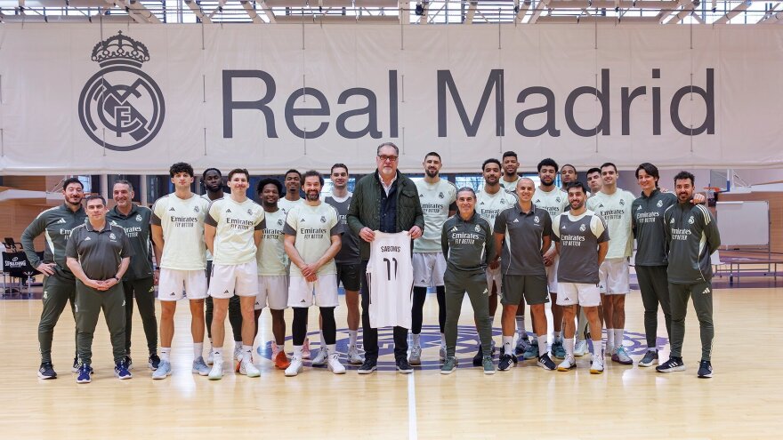 Nuotr. aut. Madrido „Real“/Arvydas Sabonis Madrido „Real“ treniruotėje
