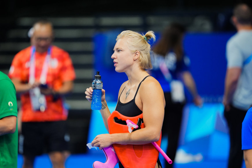 Kipro Štreimikio/LTOK nuotr./Lietuvos plaukikų treniruotė Paryžiuje. Rūta Meilutytė