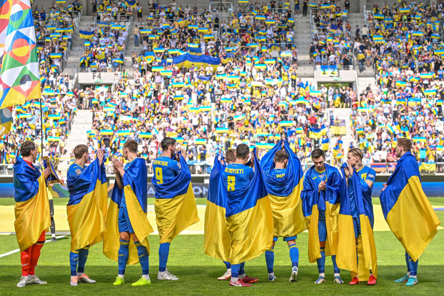 Scanpix/Laskowski/PressFocus/SIPA nuotr./Ukrainos futbolininkai