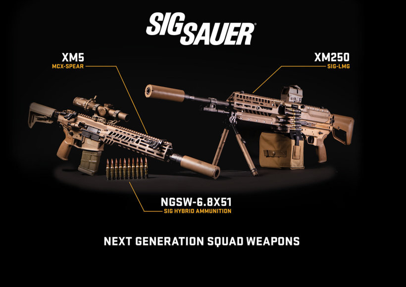 „Sig Sauer“ nuotr. /XM5 ir XM250 