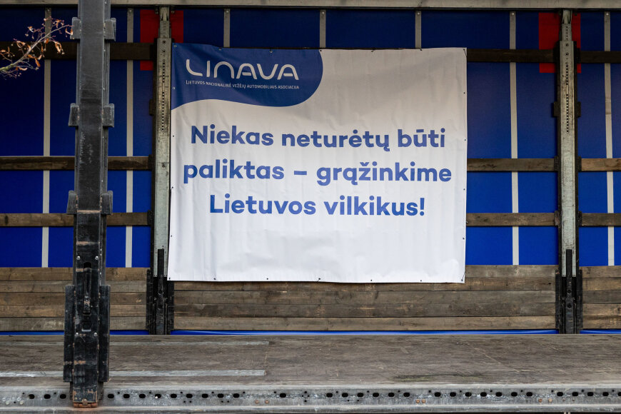 Lietuvos vežėjų asociacija ruošiasi protestui prie Seimo