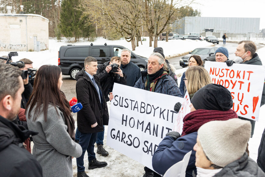 Pauliaus Peleckio / BNS nuotr./Ingos Ruginienės vizitas Pagiriuose