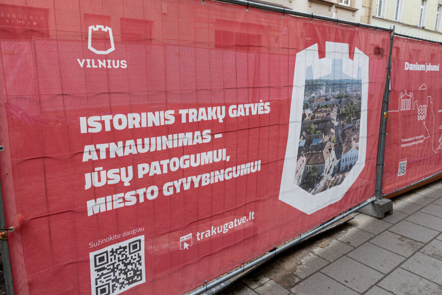 Pauliaus Peleckio / BNS nuotr./Trakų gatvės rekonstrukcija