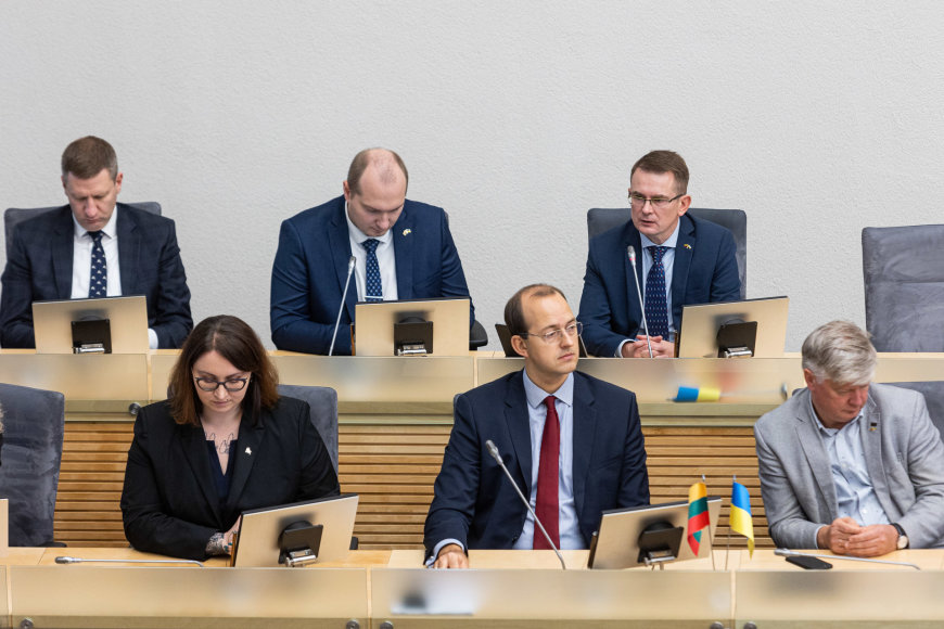 Pauliaus Peleckio / BNS nuotr./Simonas Kairys, Gintautas Jakštas, Arūnas Dulkys, Ewelina Dobrowolska, Marius Skuodis, Kęstutis Navickas