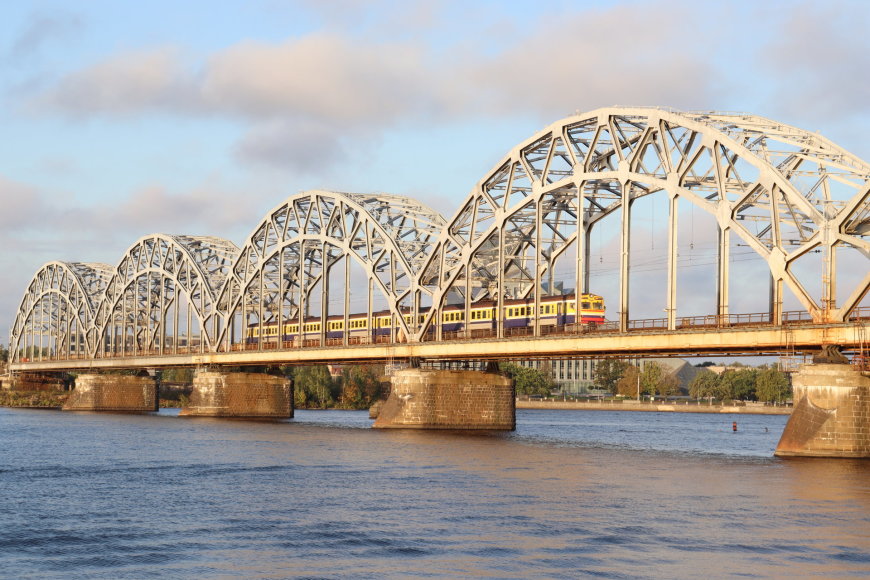 Andriaus Kvedaro nuotr. / Rygos geležinkelio tiltas per Dauguvą, 2021 m.