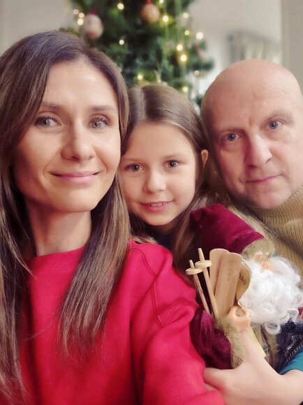 Asmeninio albumo nuotr./Ramūnas Šimukauskas su šeima