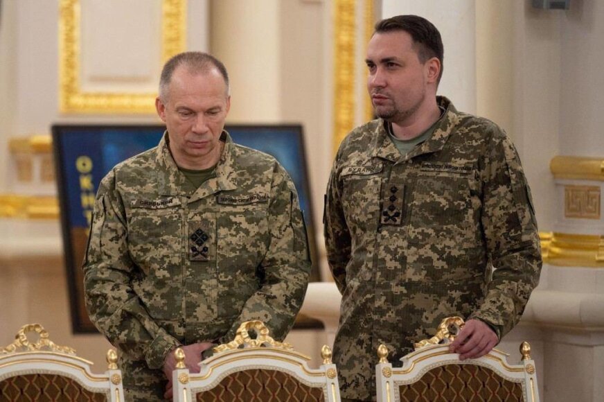 Telegram/Oleksandras Syrskis ir Kyrylo Budanovas