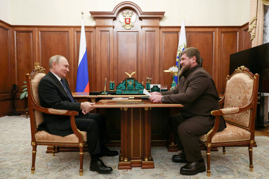 „Reuters“/„Scanpix“ nuotr./Vladimiras Putinas ir Ramzanas Kadyrovas